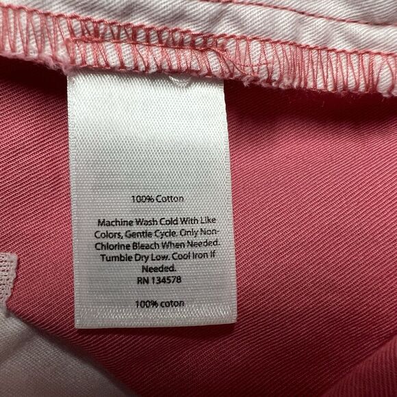 Vineyard Vines Boys Shorts Size 8 Pink Cotton Flat Front Pockets Adjustable - Picture 3 of 9